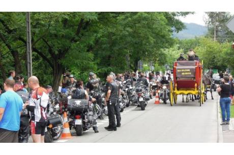 Wiślaczek 2012 - parada motocykli